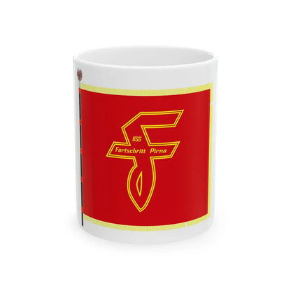 BSG Fortschritt Pirna Fahne 2 Version (Germany) White Coffee Mug 11oz - Go Mug Yourself