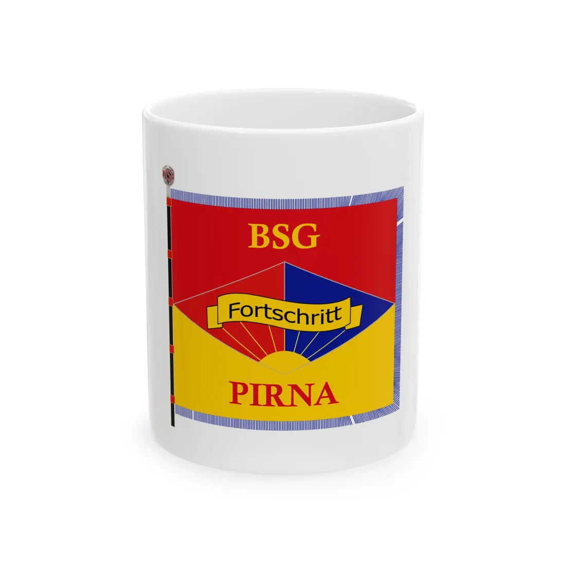 BSG Fortschritt Pirna Fahne (Germany) White Coffee Mug 11oz - Go Mug Yourself