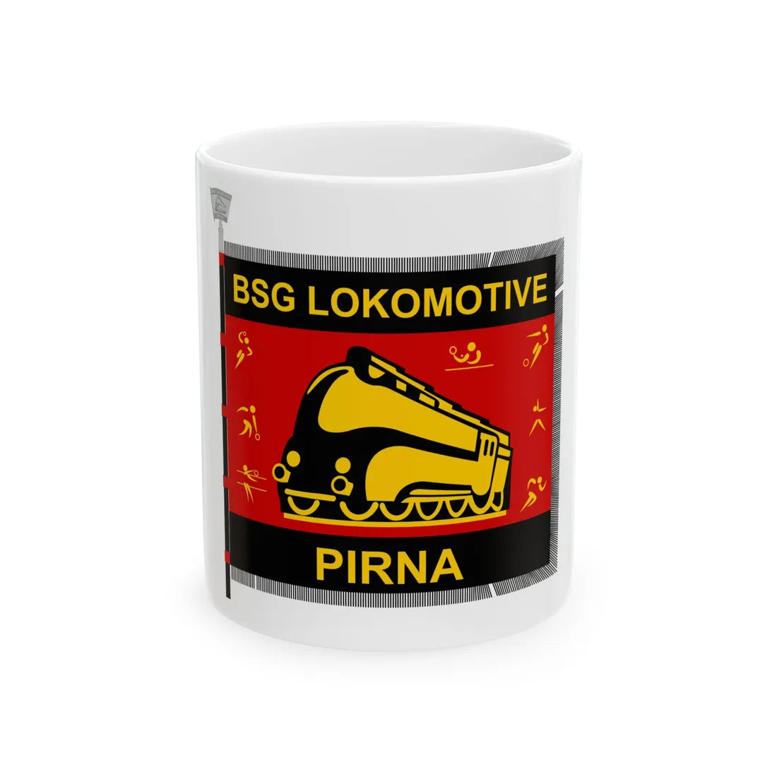 BSG Lokomotive Pirna (Germany) White Coffee Mug 11oz - Go Mug Yourself