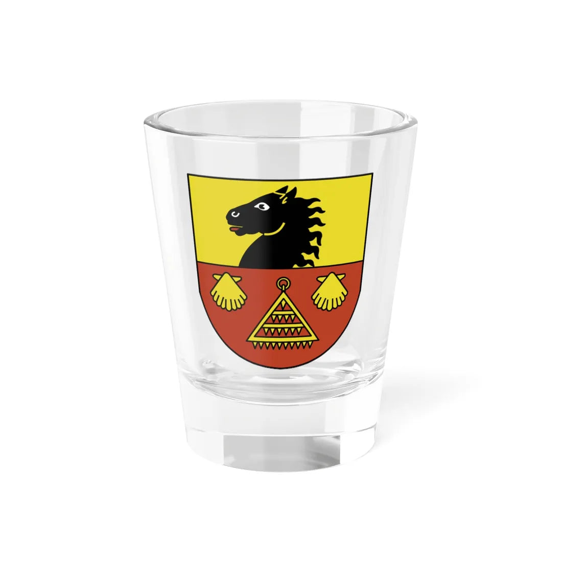 Bösingen (Switzerland) (Coat of Arms) Shot Glass 1.5oz 1.5oz - Go Mug Yourself