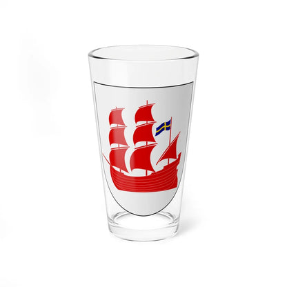 Båstad vapen (Sweden) (Coat of Arms) Pint Glass 16oz 16oz - Go Mug Yourself