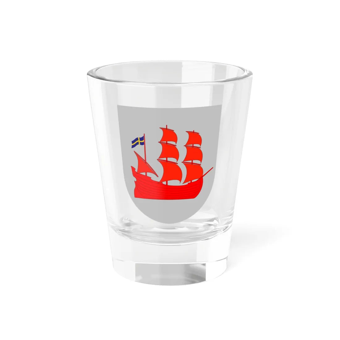 Båstad-vapen (Sweden) (Coat of Arms) Shot Glass 1.5oz 1.5oz - Go Mug Yourself