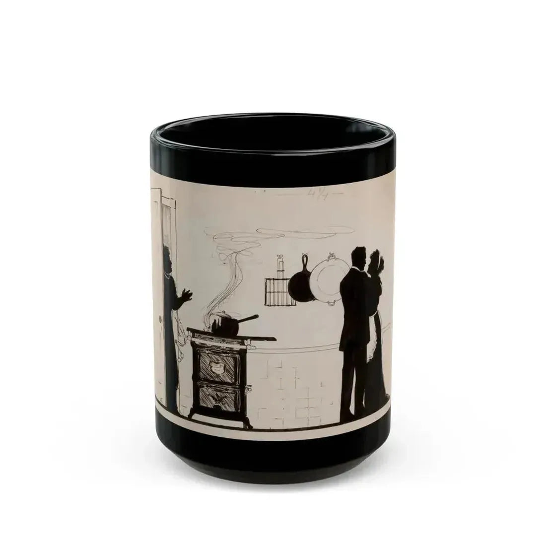 Bubble, Bubble, Toil, and Trouble, magazine story illustration, February 16, 1911 - Black Coffee Mug 15oz - Go Mug Yourself