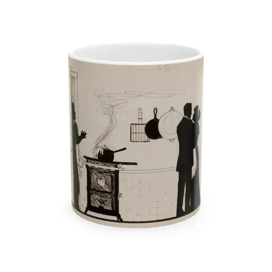 Bubble, Bubble, Toil, and Trouble, magazine story illustration, February 16, 1911 - White Coffee Mug 11oz - Go Mug Yourself
