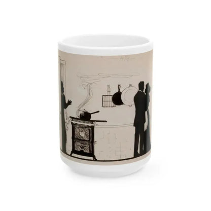 Bubble, Bubble, Toil, and Trouble, magazine story illustration, February 16, 1911 - White Coffee Mug 15oz - Go Mug Yourself