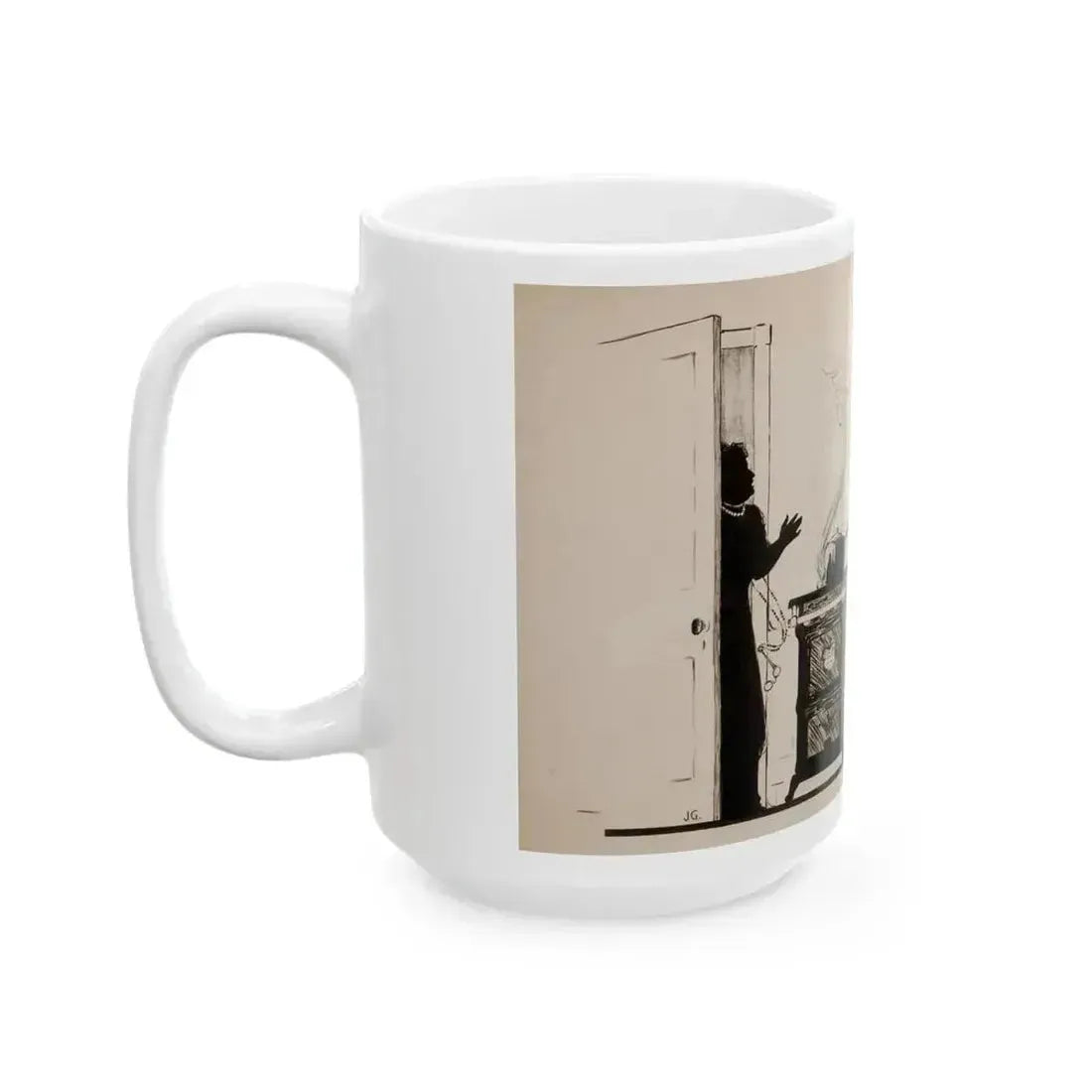 Bubble, Bubble, Toil, and Trouble, magazine story illustration, February 16, 1911 - White Coffee Mug - Go Mug Yourself