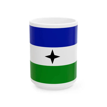 Bubi nationalist flag (Equatorial Guinea) White Coffee Mug 15oz - Go Mug Yourself