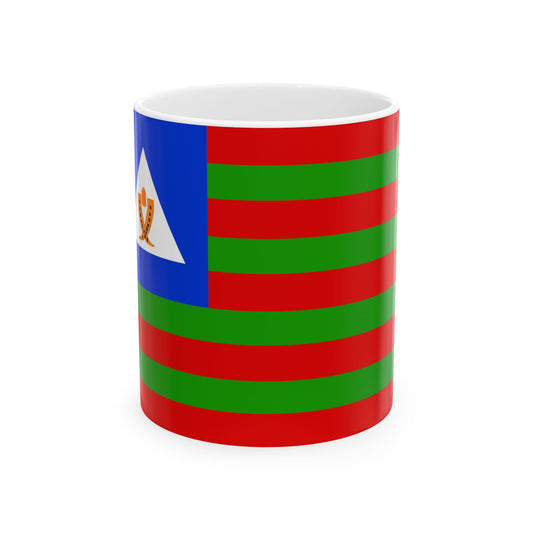 Bubi tribal flag (Equatorial Guinea) White Coffee Mug-11oz-Go Mug Yourself