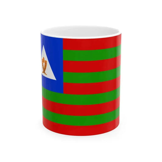 Bubi tribal flag (Equatorial Guinea) White Coffee Mug 11oz - Go Mug Yourself
