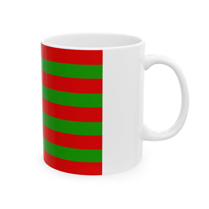 Bubi tribal flag (Equatorial Guinea) White Coffee Mug-Go Mug Yourself