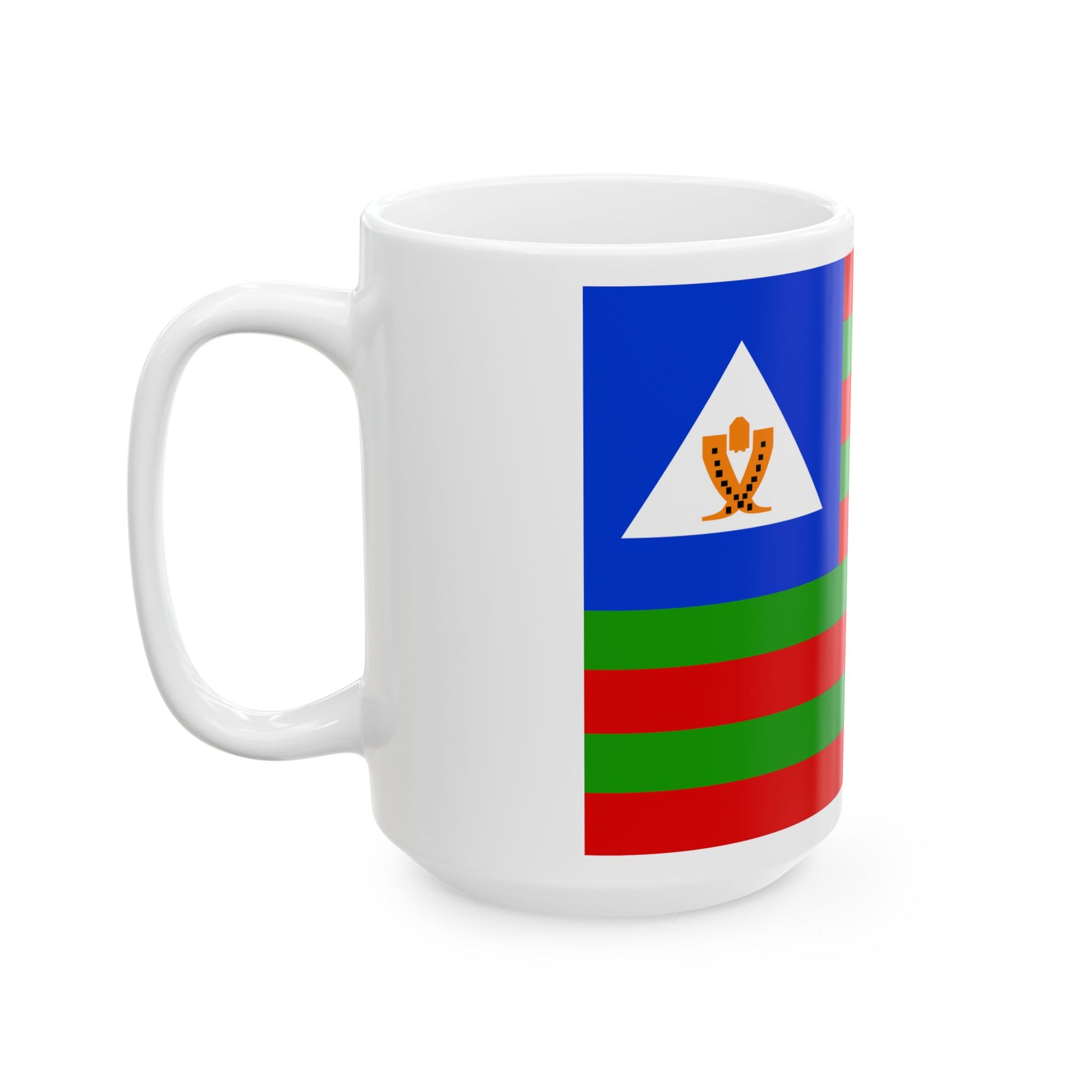 Bubi tribal flag (Equatorial Guinea) White Coffee Mug-Go Mug Yourself