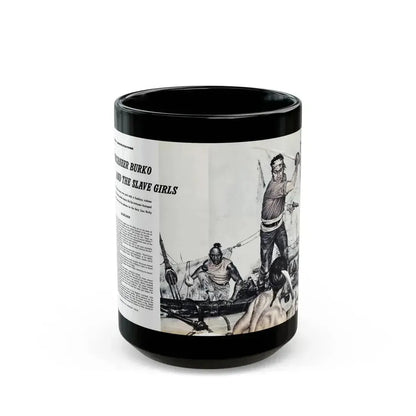 Buccaneer Burko And The Slave Girls, Climax magazine, April 1960 - Black Coffee Mug 15oz - Go Mug Yourself