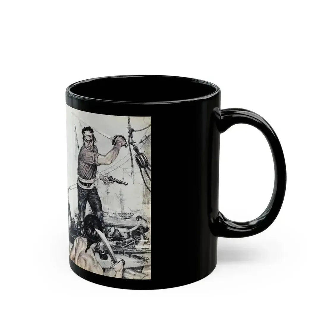 Buccaneer Burko And The Slave Girls, Climax magazine, April 1960 - Black Coffee Mug - Go Mug Yourself