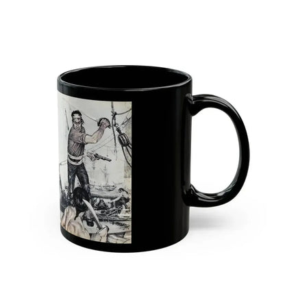 Buccaneer Burko And The Slave Girls, Climax magazine, April 1960 - Black Coffee Mug - Go Mug Yourself