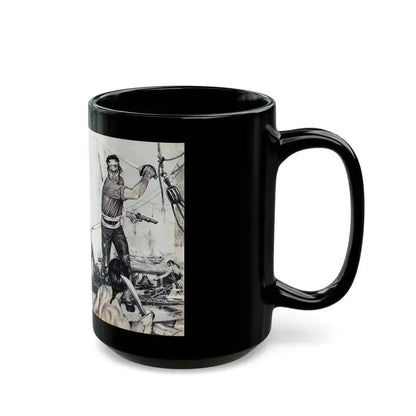 Buccaneer Burko And The Slave Girls, Climax magazine, April 1960 - Black Coffee Mug - Go Mug Yourself