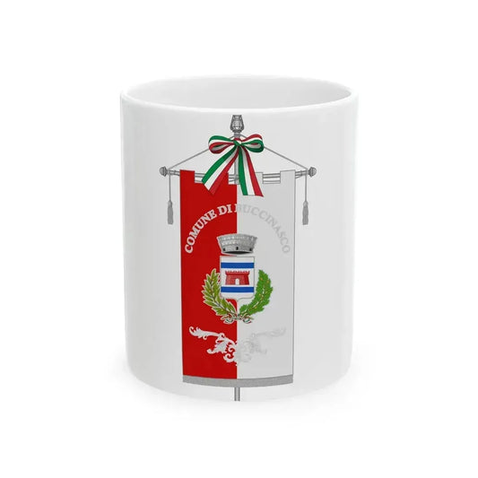 Buccinasco-Gonfalone (Italy) White Coffee Mug 11oz - Go Mug Yourself