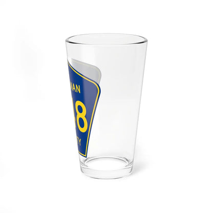 Buchanan County Route D48 IA (Iowa) (Road Sign) Pint Glass 16oz - Go Mug Yourself
