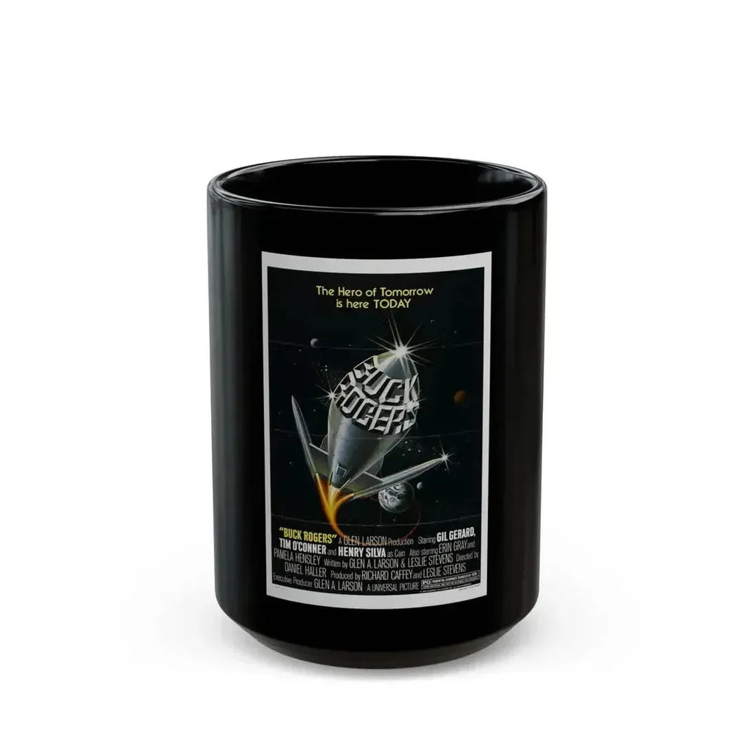 BUCK ROGERS IN THE 25TH CENTURY (TEASER) 1979 Movie Poster - Black Coffee Mug 15oz - Go Mug Yourself