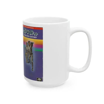 BUCK ROGERS IN THE 25TH CENTURY UNCHAINED WOMAN (VHS COVER) - White Coffee Mug - Go Mug Yourself