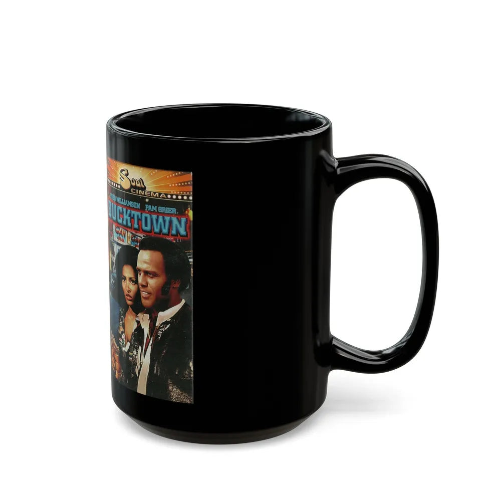 BUCK TOWN FRED WILLIAMSON PAM GRIER (VHS COVER) - Black Coffee Mug-Go Mug Yourself