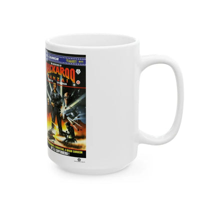 BUCKAROO BANZAI ACROSS THE 8TH DIMENSION (VHS COVER) - White Coffee Mug-Go Mug Yourself