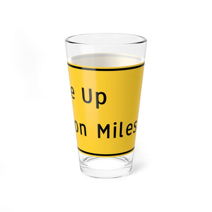 Buckle Up Next Million Miles (Pennsylvania) (Road Sign) Pint Glass 16oz - Go Mug Yourself