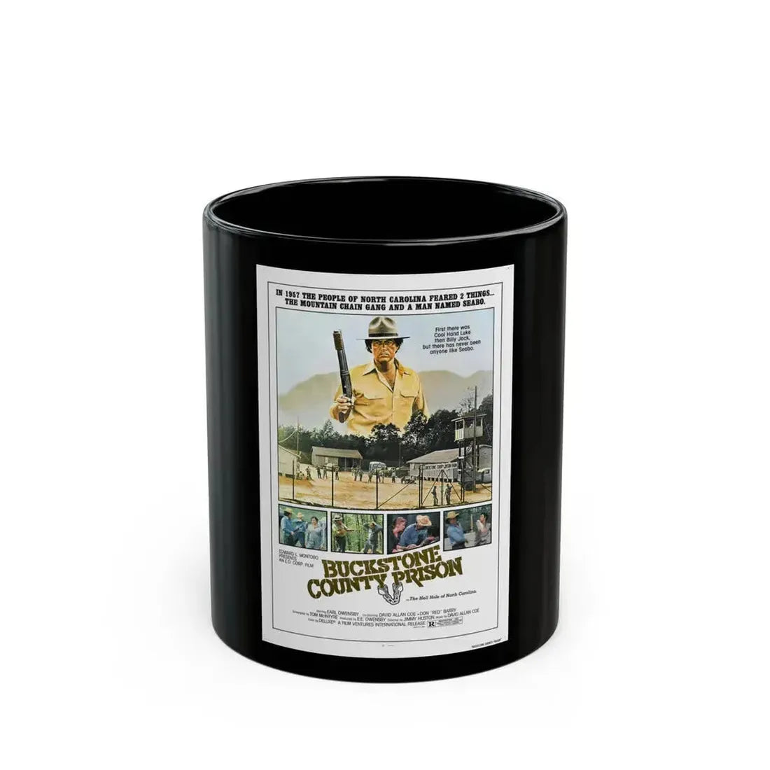 BUCKSTONE COUNTY PRISON 1978 Movie Poster - Black Coffee Mug 11oz - Go Mug Yourself