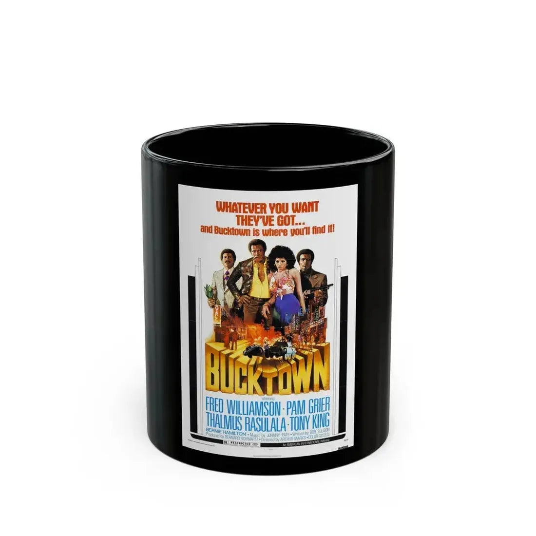 BUCKTOWN 1975 Movie Poster - Black Coffee Mug 11oz - Go Mug Yourself