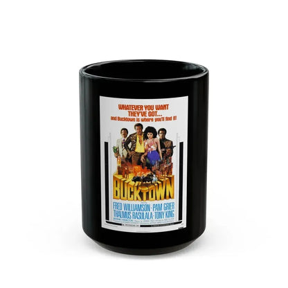 BUCKTOWN 1975 Movie Poster - Black Coffee Mug 15oz - Go Mug Yourself
