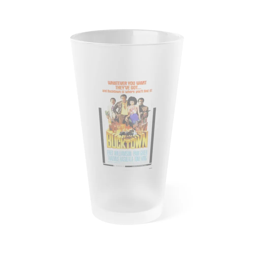 BUCKTOWN 1975 Movie Poster - Frosted Pint Glass 16oz-16oz-Frosted-Go Mug Yourself