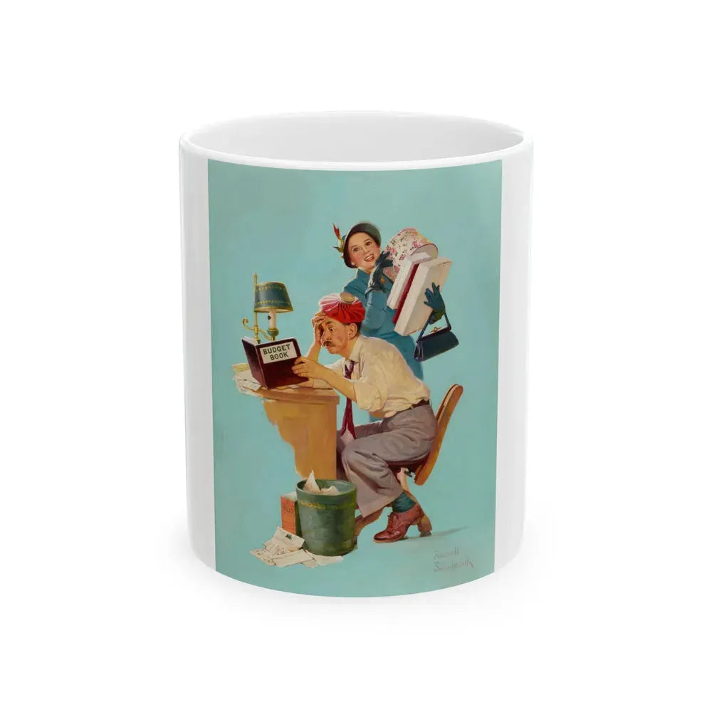 Budget Book - White Coffee Mug 11oz - Go Mug Yourself