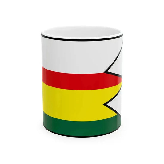 Budince Michalovce Flag (Slovakia) White Coffee Mug 11oz - Go Mug Yourself