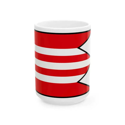 Budkovce Michalovce Flag (Slovakia) White Coffee Mug 15oz - Go Mug Yourself