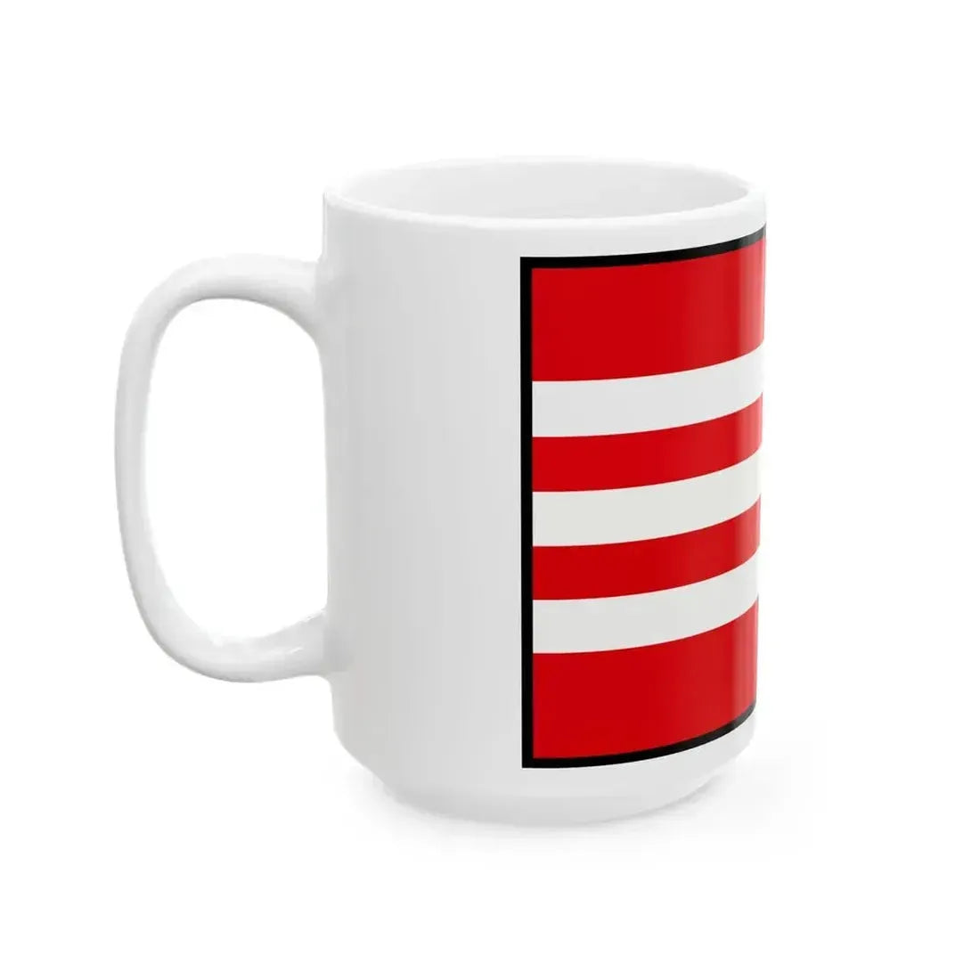 Budkovce Michalovce Flag (Slovakia) White Coffee Mug - Go Mug Yourself