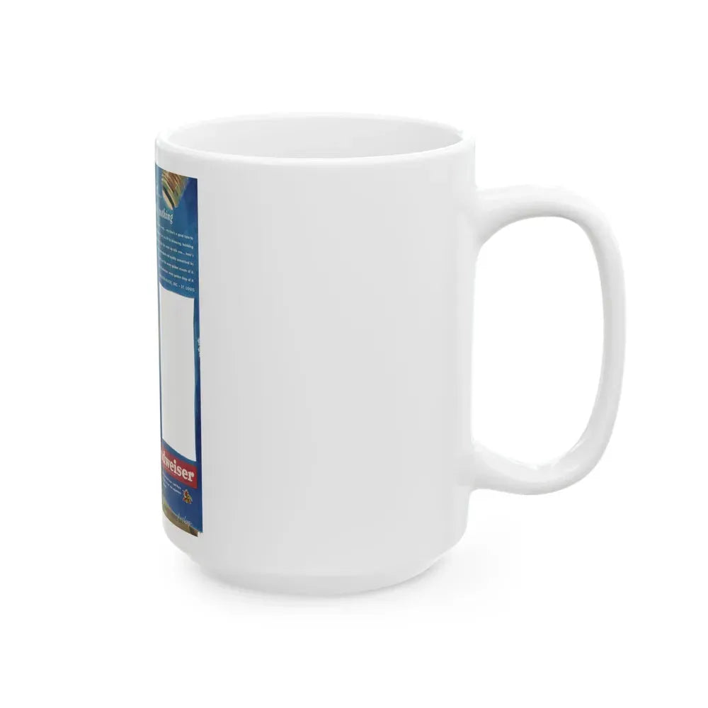 Budweiser ad, 1950 - White Coffee Mug - Go Mug Yourself
