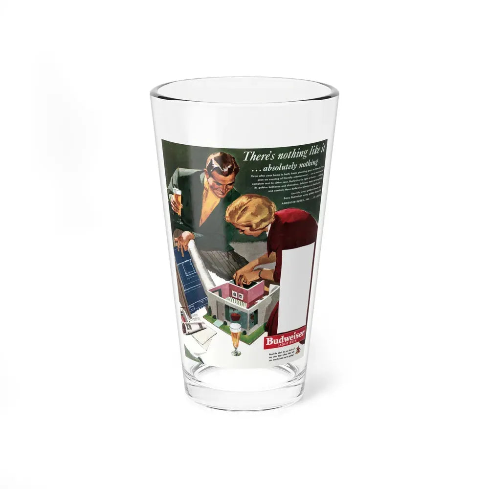 Budweiser ad, Collier's, January 21, 1950 (Magazine Illustration) Pint Glass 16oz 16oz - Go Mug Yourself