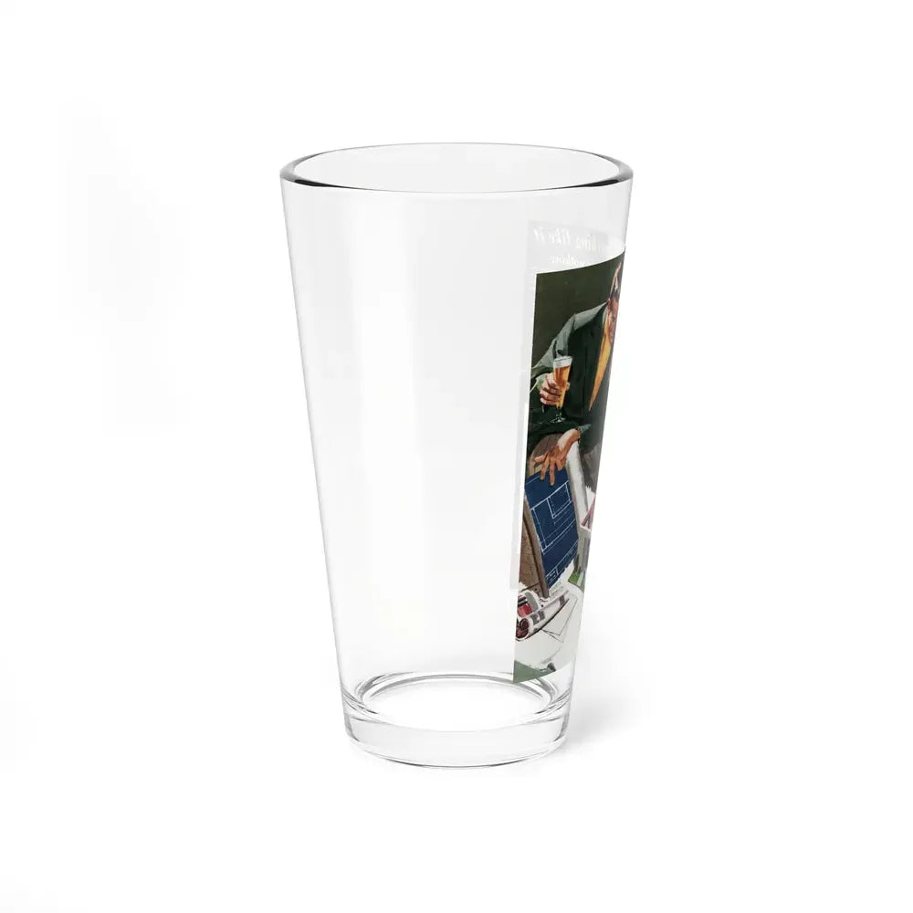 Budweiser ad, Collier's, January 21, 1950 (Magazine Illustration) Pint Glass 16oz - Go Mug Yourself