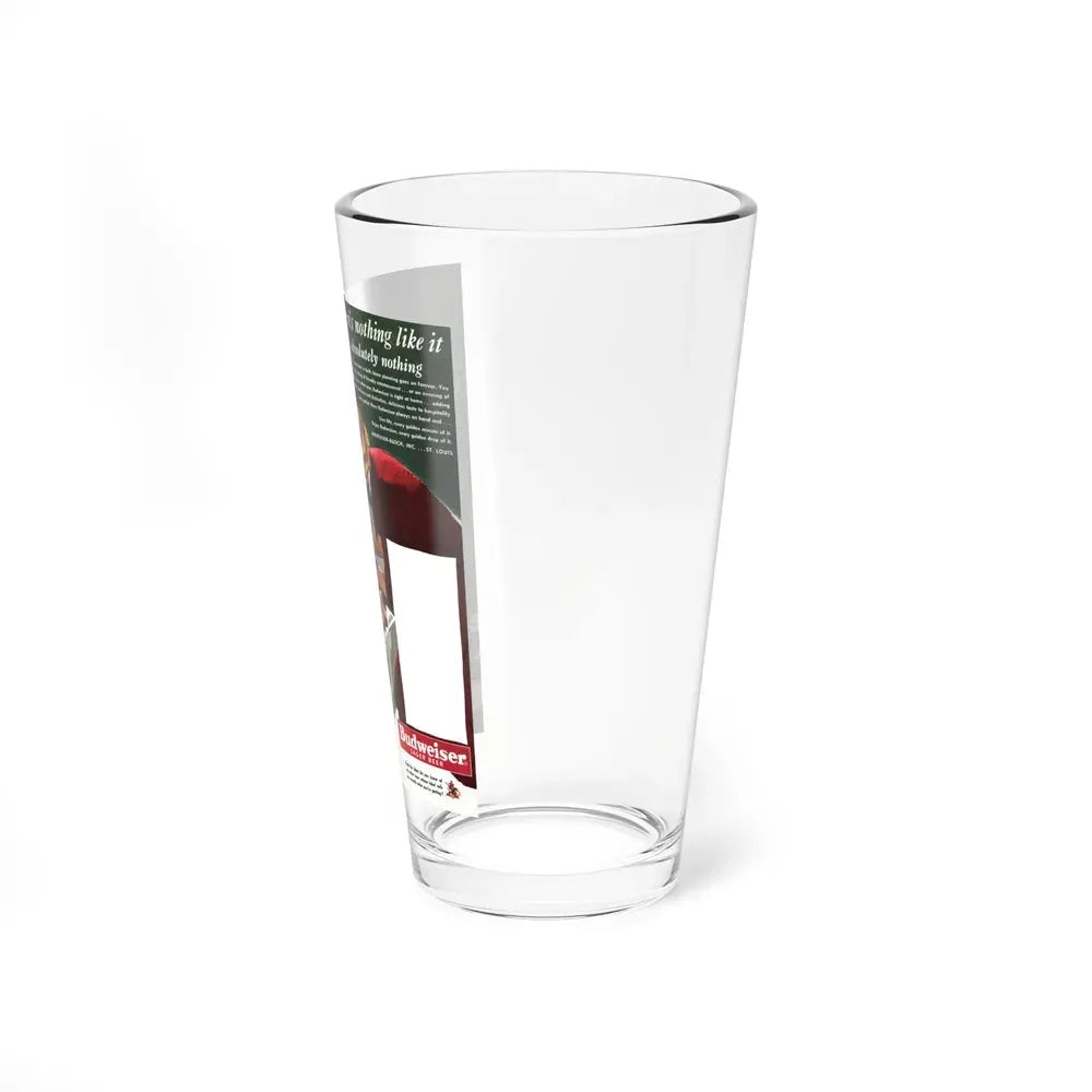 Budweiser ad, Collier's, January 21, 1950 (Magazine Illustration) Pint Glass 16oz - Go Mug Yourself