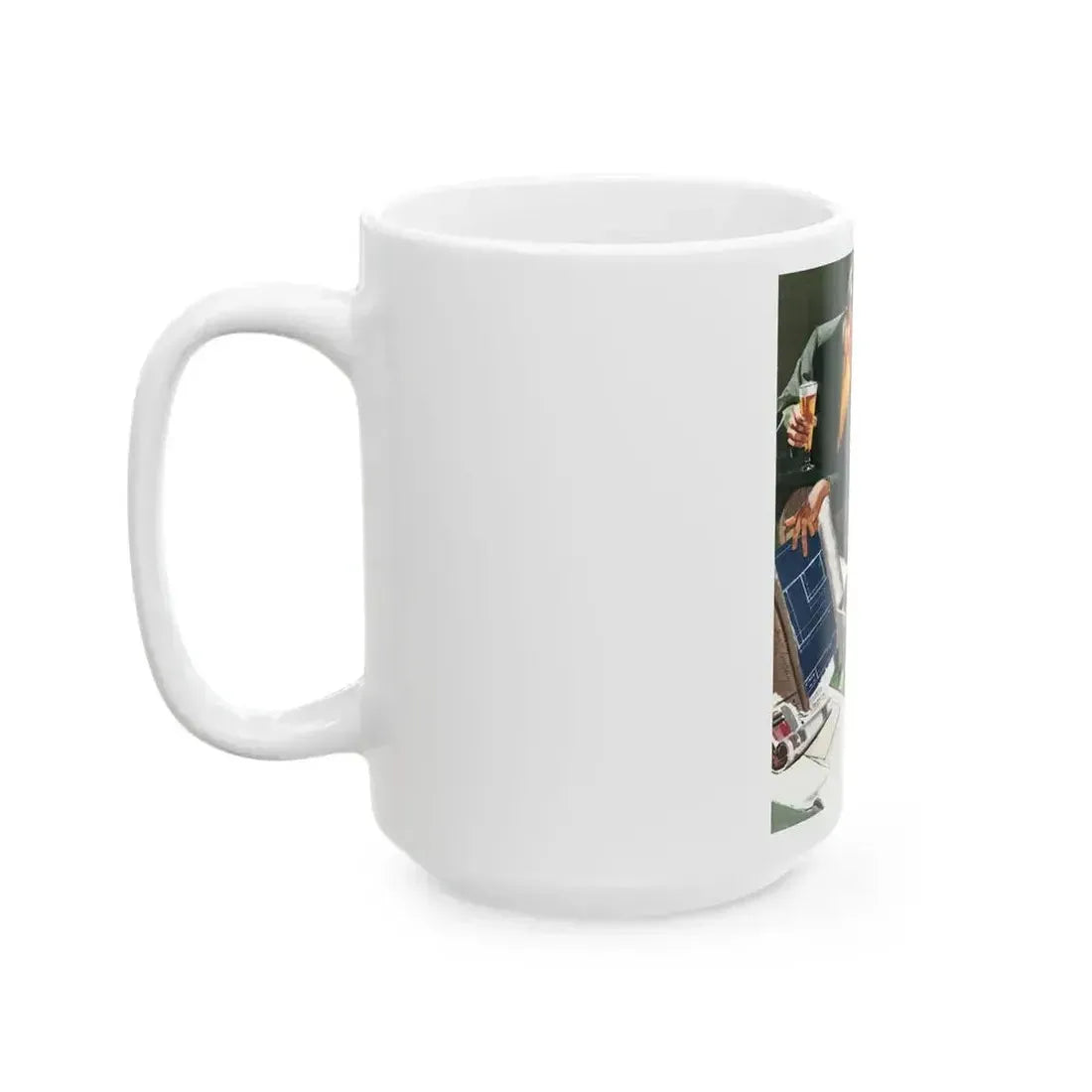 Budweiser ad, Collier's, January 21, 1950 - White Coffee Mug - Go Mug Yourself