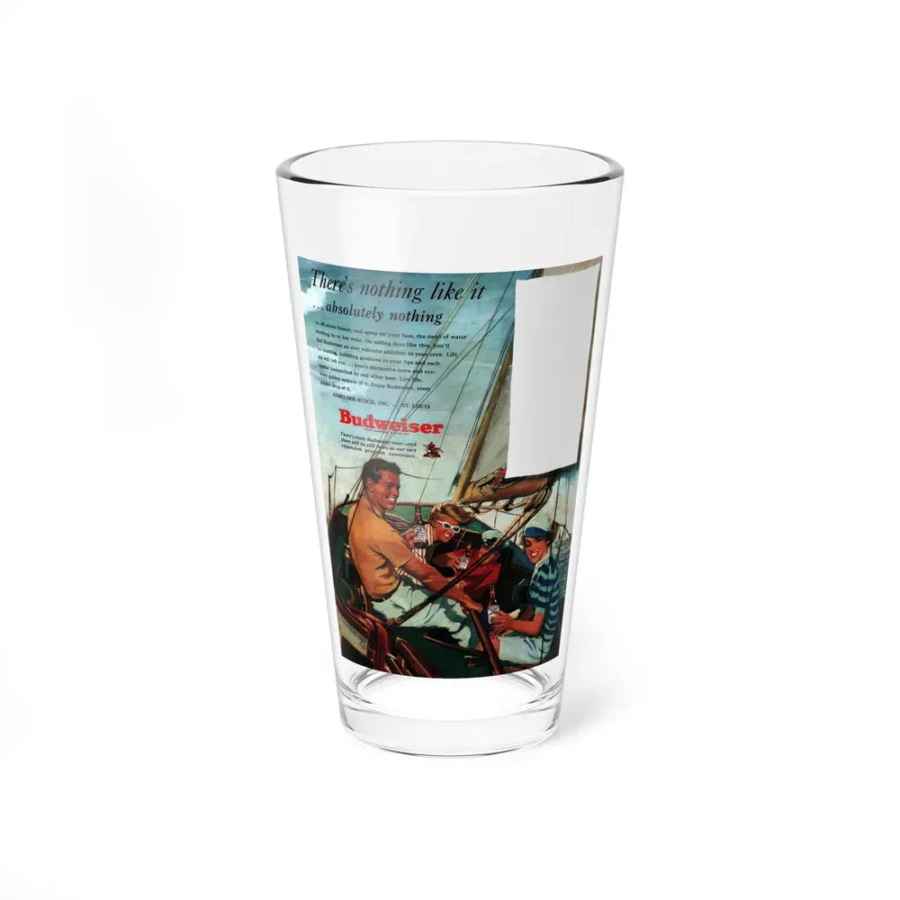 Budweiser ad, Collier's, June 11, 1949 (Magazine Illustration) Pint Glass 16oz 16oz - Go Mug Yourself