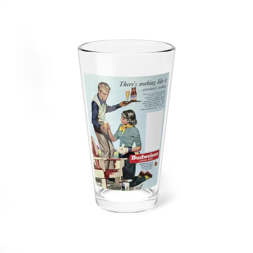 Budweiser ad, Collier's, May 13, 1950 (Magazine Illustration) Pint Glass 16oz 16oz - Go Mug Yourself