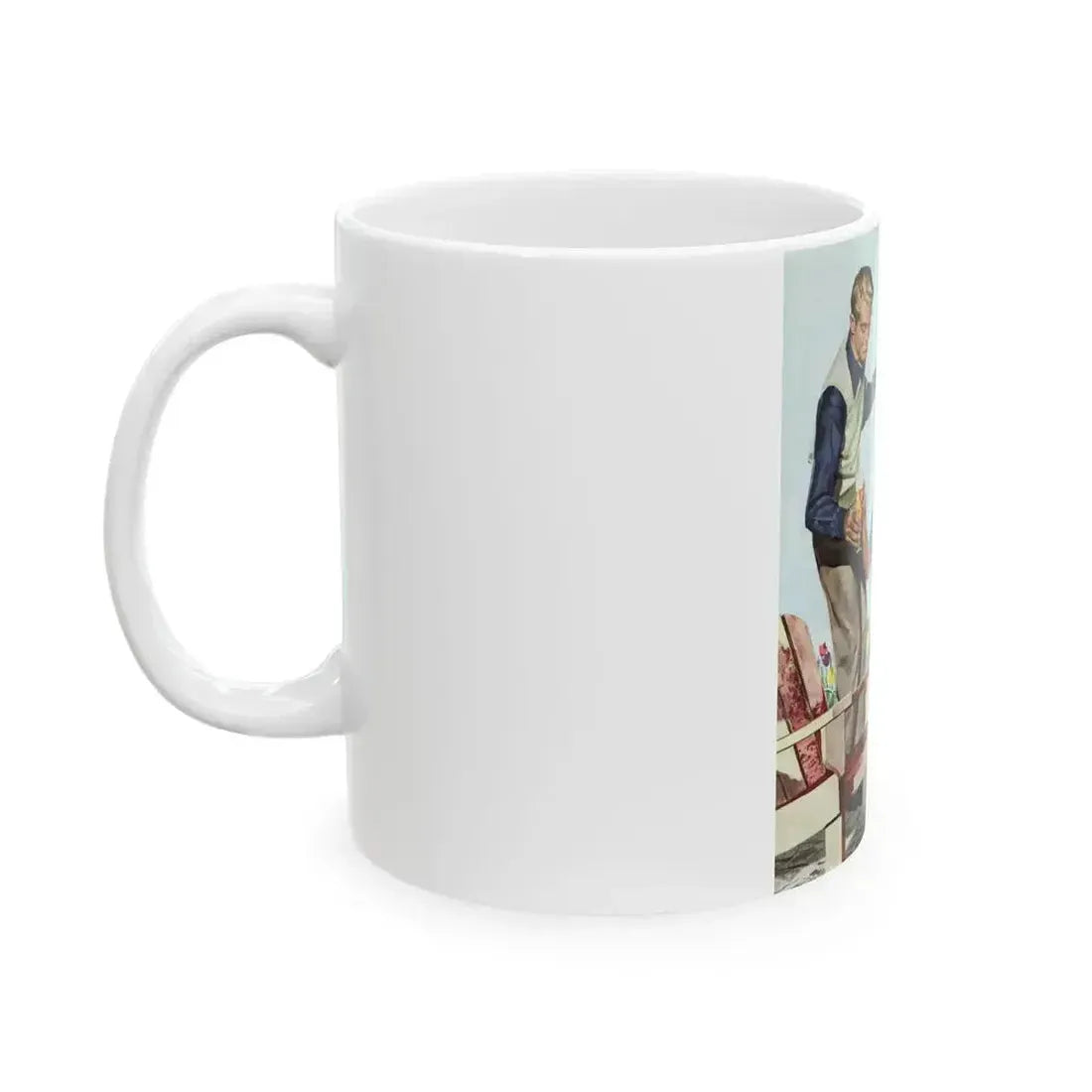 Budweiser ad, Collier's, May 13, 1950 - White Coffee Mug - Go Mug Yourself