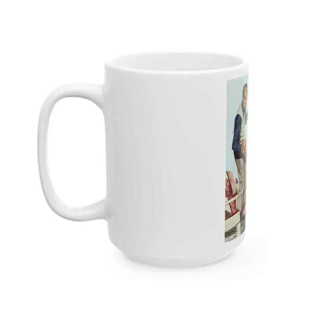 Budweiser ad, Collier's, May 13, 1950 - White Coffee Mug - Go Mug Yourself