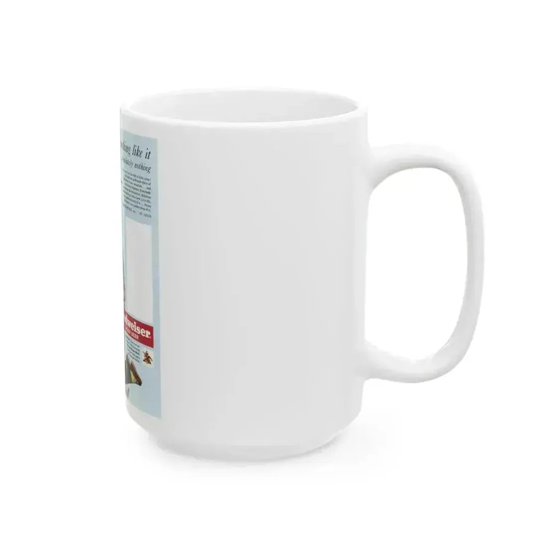 Budweiser ad, Collier's, May 13, 1950 - White Coffee Mug - Go Mug Yourself