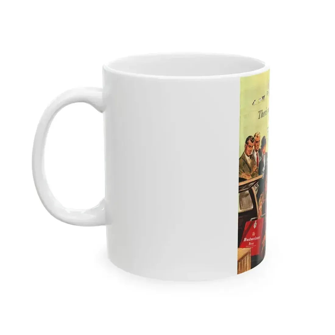 Budweiser ad, Collier's, November 5, 1949 - White Coffee Mug - Go Mug Yourself