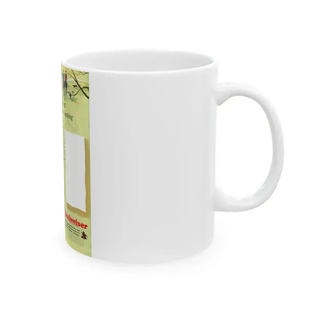 Budweiser ad, Collier's, November 5, 1949 - White Coffee Mug - Go Mug Yourself