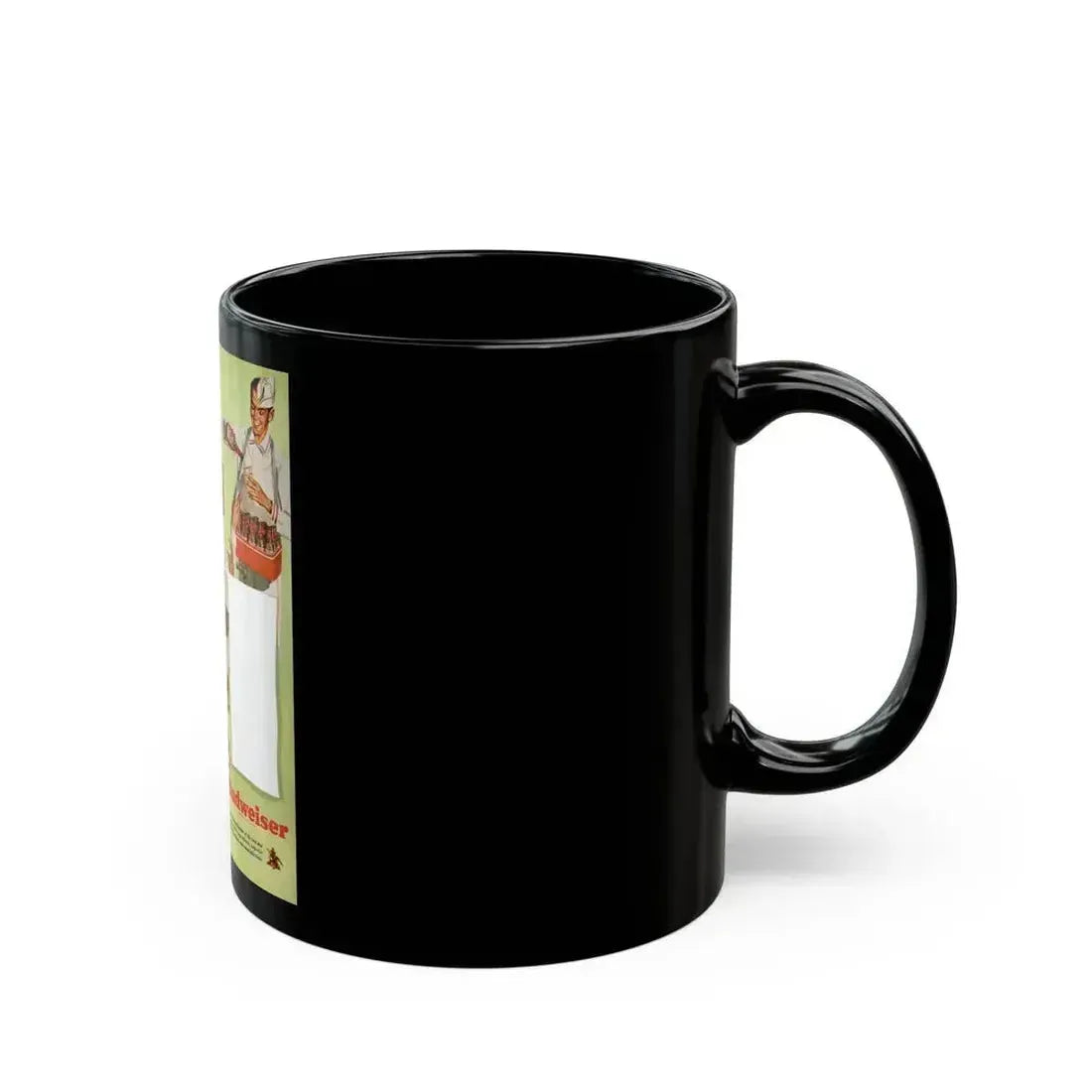 Budweiser ad, The American Magazine, April 1949 - Black Coffee Mug - Go Mug Yourself