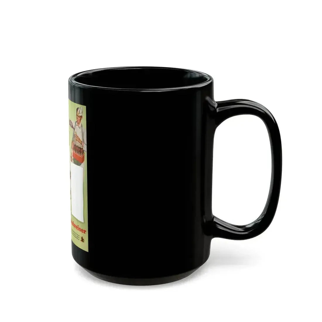 Budweiser ad, The American Magazine, April 1949 - Black Coffee Mug - Go Mug Yourself