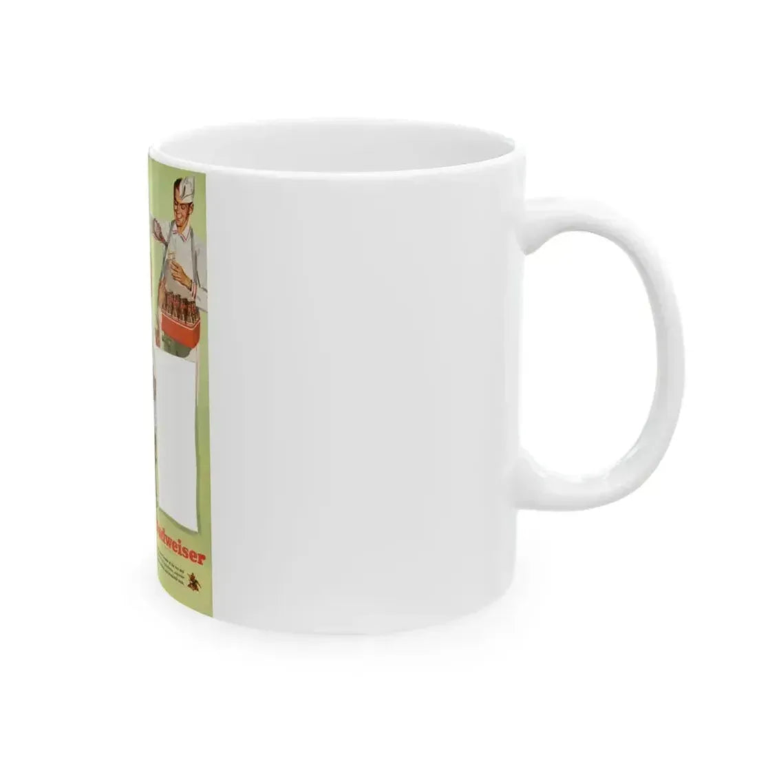 Budweiser ad, The American Magazine, April 1949 - White Coffee Mug - Go Mug Yourself