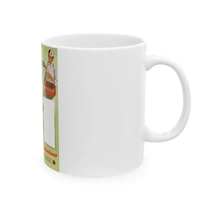 Budweiser ad, The American Magazine, April 1949 - White Coffee Mug - Go Mug Yourself